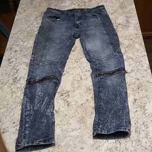 Biker jeans or denim